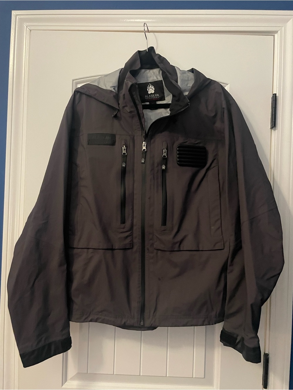 Duluth Trading Co Charcoal Hooded Waterproof Raincoat